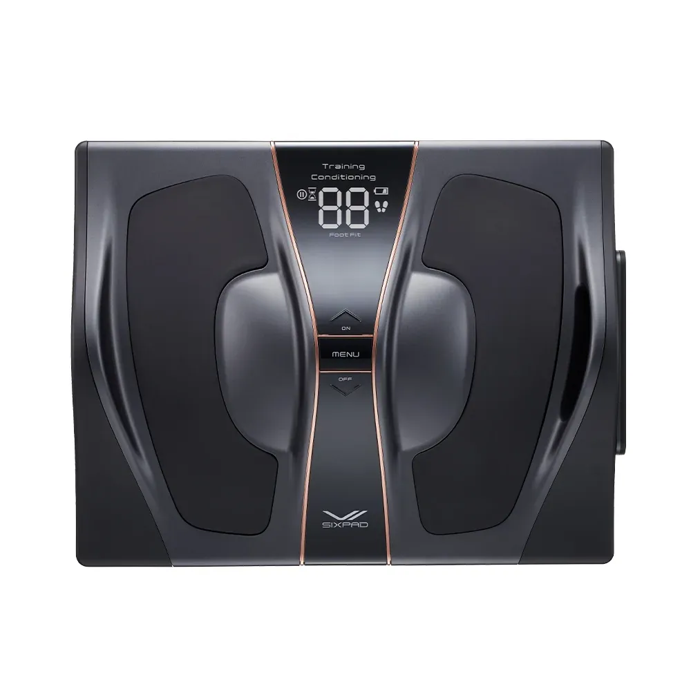 [逃げるために運動する] SIXPAD Foot Fit 3 BLACK EDITION（シックスパッド フットフィット3 ブラックエディション）（足を乗せることで、歩くために必要な身体を維持する）[リモコン付き]