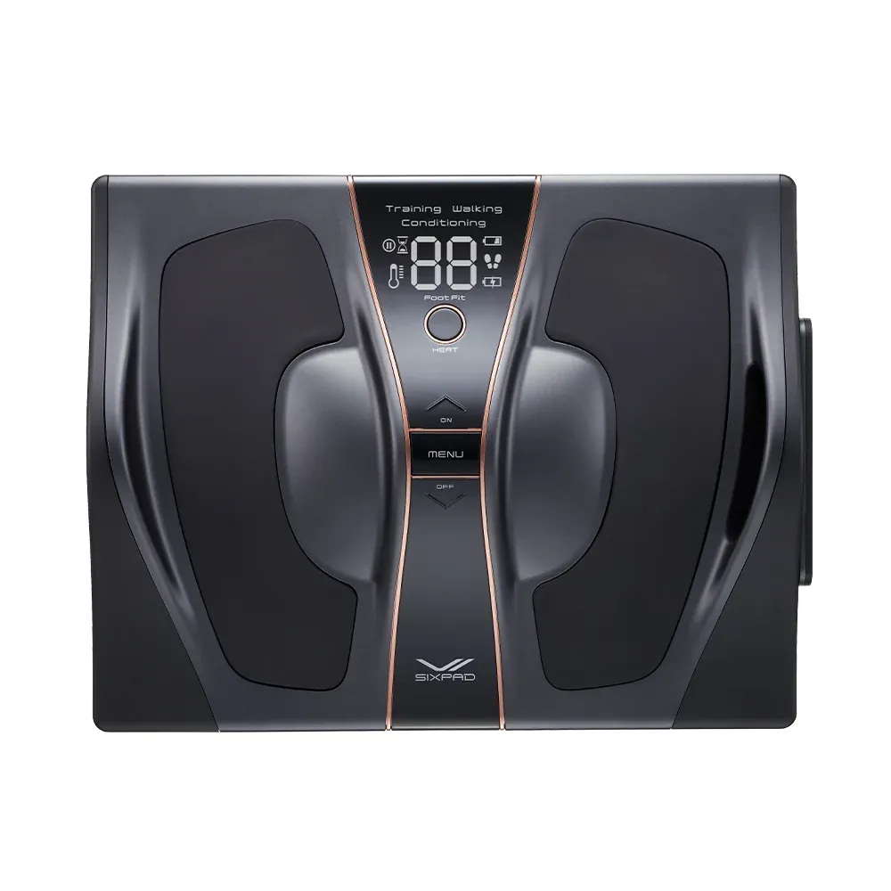 [逃げるために運動する] SIXPAD Foot Fit 3 Heat BLACK EDITION（シックスパッド フットフィット3 ヒート ブラックエディション）（足を乗せることで、歩くために必要な身体を維持する）[リモコン付き]