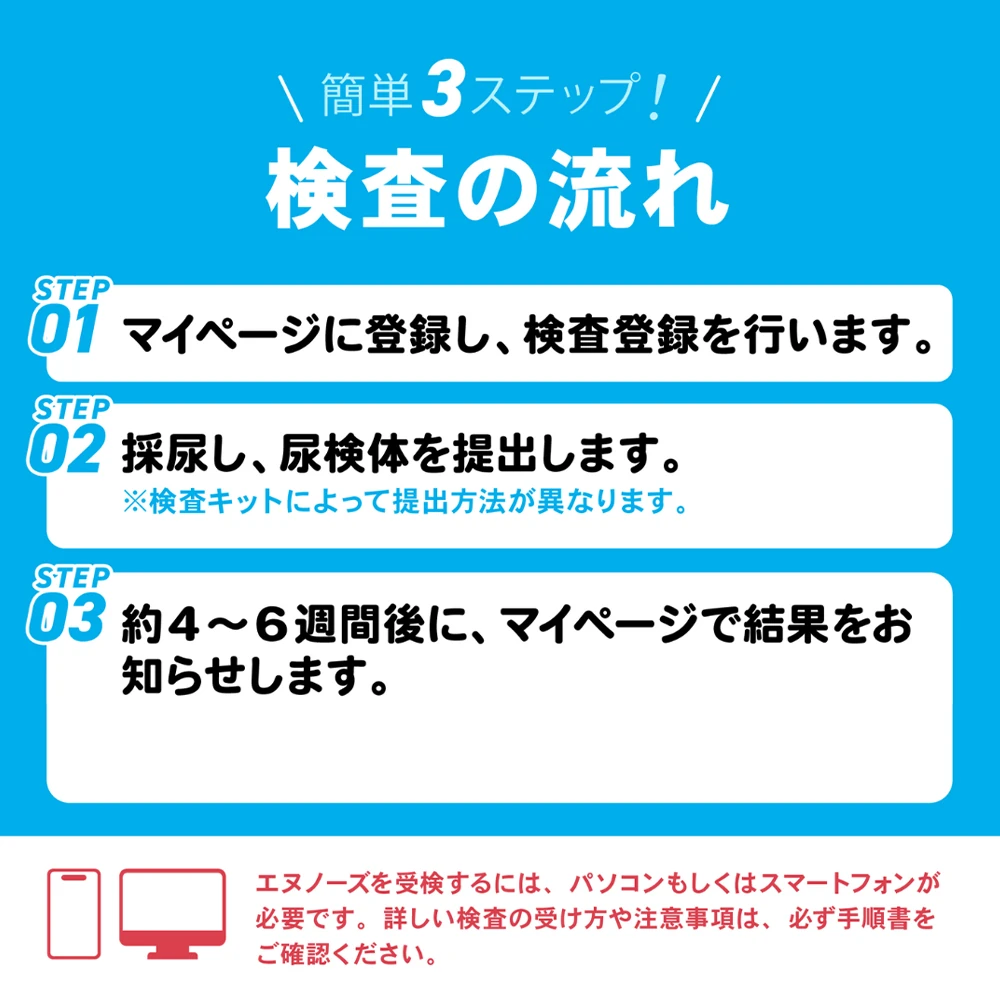 N-NOSE（エヌノーズ）ポスト投函専用キット｜自宅で受験できる新時代の