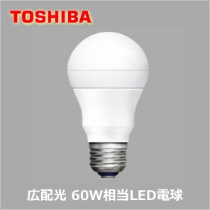 東芝 LDA7N-G-K/60W LED電球 E-CORE 一般電球形 広配光タイプ 一般電球