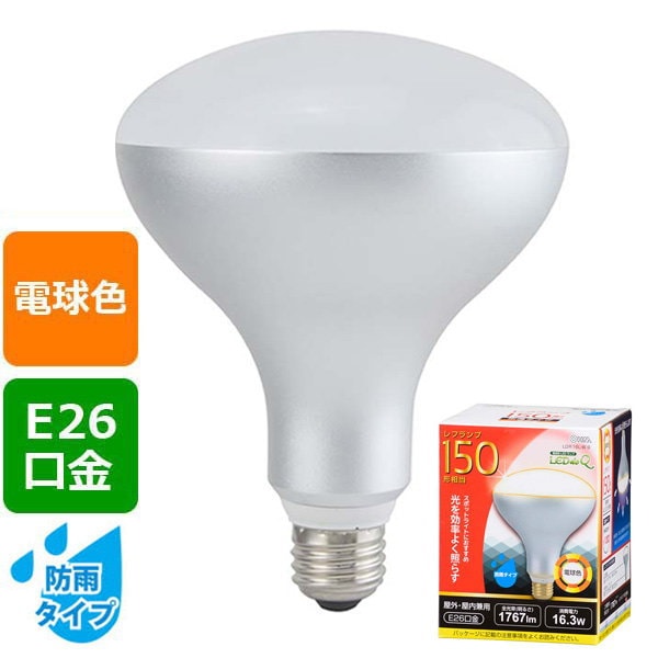 蛍光灯・電球 OHM LDR16L-W 9 LDR16L-W 9 LED電球 E26 レフランプタイプ LED電球 1個 オーム電機