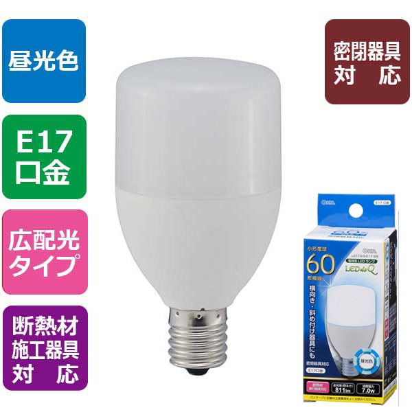 �����佪λ��ѵ��濫��ޤ��䥪�����ŵ���OHM�� LDT7D-G-E17 IS9 LED�ŵ� T��