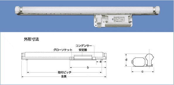 梅電社 UIK-321AC 看板用蛍光灯ホルダー 板付型看板用 防湿タイプ 梅電社 UIK-321AC 看板用蛍光灯ホルダー 板付型看板用 防湿タイプ