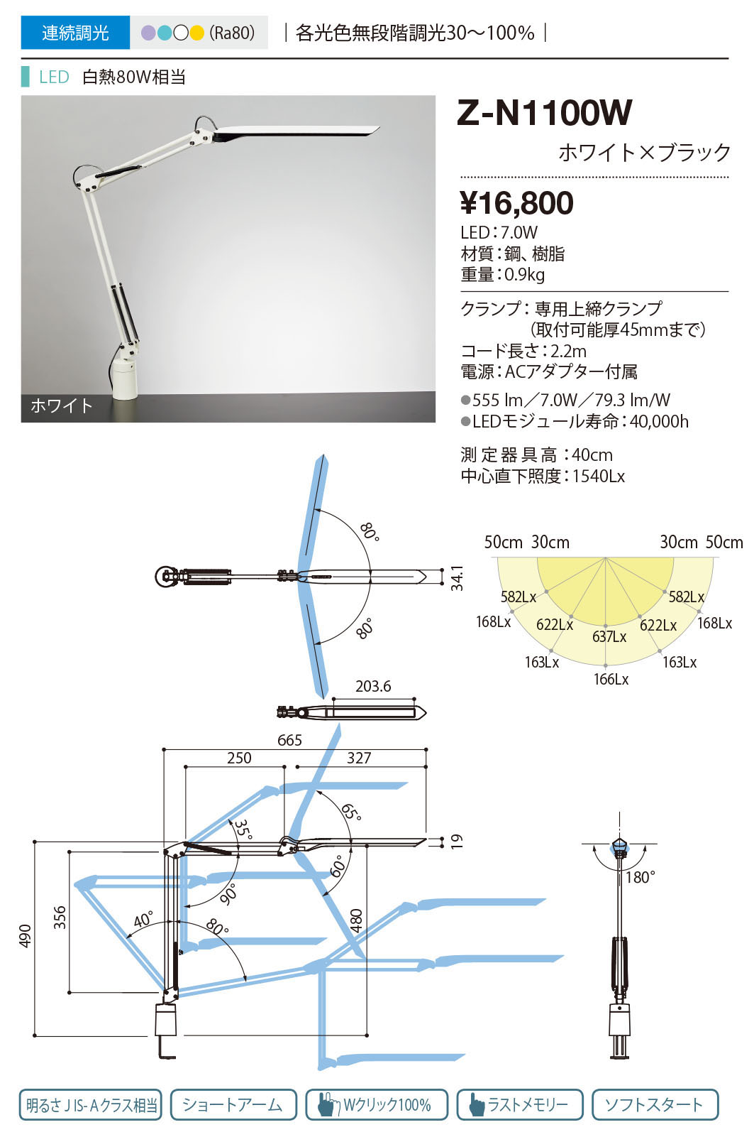 販売終了＞山田照明 Z-ライト（Z-LIGHT）c（Z-N1100 W） ホワイト LED