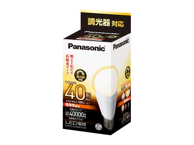 【動作良好7つセット】Panasonic LDA7L-G/E/W LED電球 Amazon | パナソニック LED電球 口金直径26mm 電球60W形相当 電球色