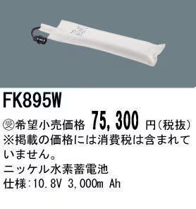 �ѥʥ��˥å� FK895W ͶƳ��������Ѿ������-������ �Хåƥ꡼