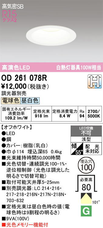 �����ǥ�å� OD261078R LED���η�������饤����Ǯ��100�׷����� ���ο����եۥ磻�� �������100��  �ŵ忧/���� ���Ĵ�������ס�