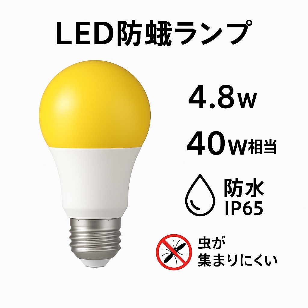 東京メタル工業 LDA5YMUSI-T2＜黄色＞LED防蛾ランプカラー電球タイプ