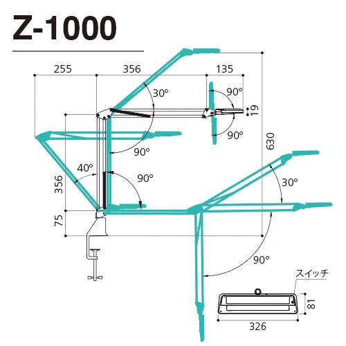 ���ľ��� Z-�饤�ȡ�Z-LIGHT��Z-1000B��Z-1000 B�� �֥�å� LED�ǥ����������