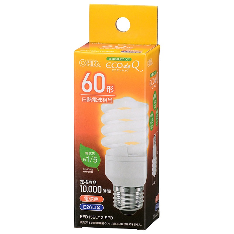 �����佪λ�ʡ䥪�����ŵ���OHM�� EFD15EL/12-SPB �ŵ���ָ��� �����ŵ��D15����E26���� �ŵ忧 60W������