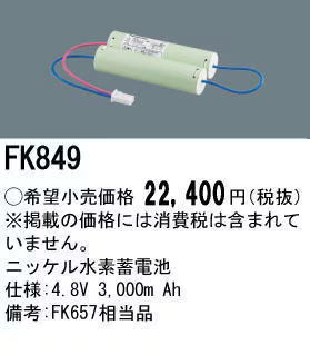 �ѥʥ��˥å� FK849 ͶƳ��������Ѿ������-������ �Хåƥ꡼
