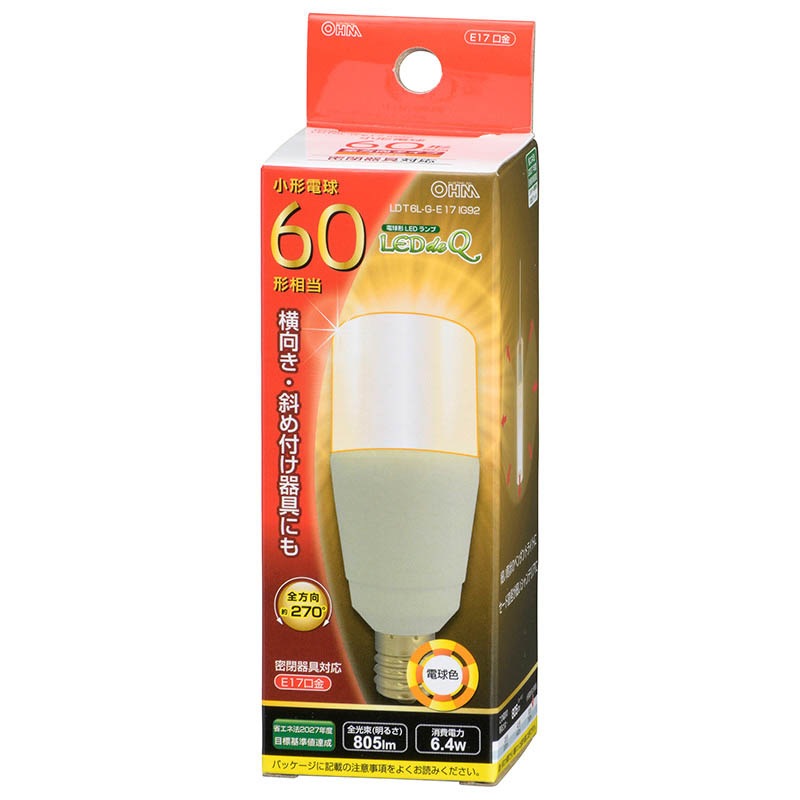 �������ŵ���OHM�� LDT6L-G-E17 IG92 LED�ŵ� T��/60W����/E17����