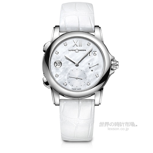 ユリスナルダン 3243-222/390 レディ デュアルタイム 37.5mm
