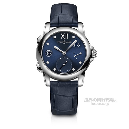 ユリスナルダン 3243-222/393 レディ デュアルタイム 37.5mm