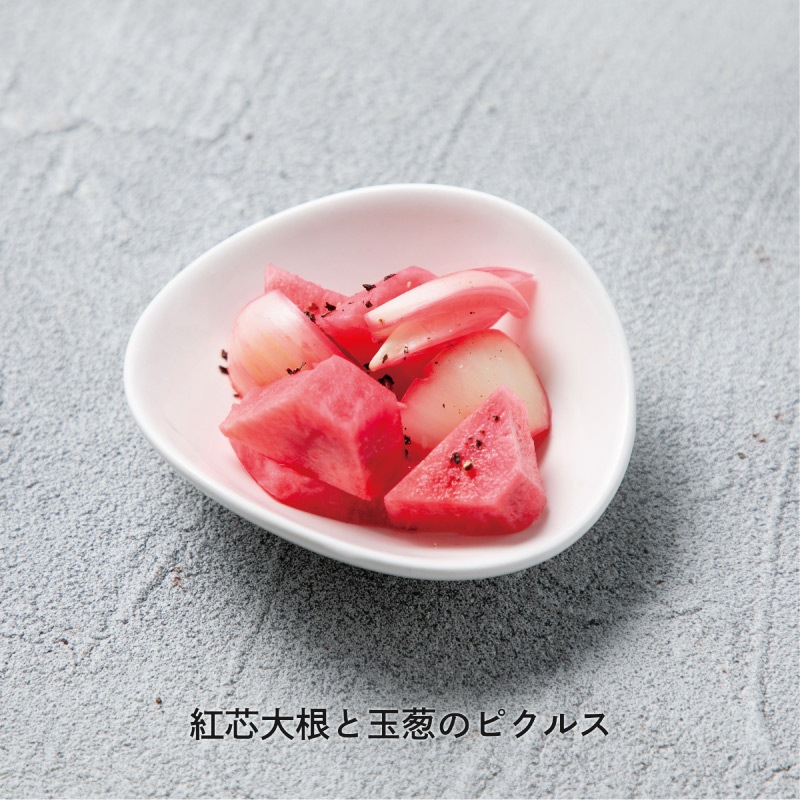 DOLLIE 紅芯大根と玉葱