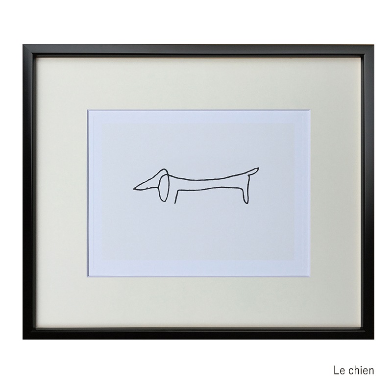 【アート絵画】　パブロ・ピカソ　「Le chien」