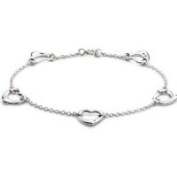 TIFFANY&Co[ティファニー]　”ティファニーエルサ・ペレッティ”　ファイブ オープンハート ブレスレット　並行輸入品
