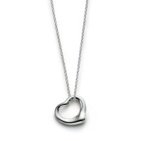 TIFFANY&Co[ティファニー]　”ティファニーエルサ・ペレッティ”　オープン ハート ネックレス（MA）22ｍｍ 　並行輸入品