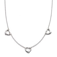TIFFANY&Co[ティファニー]　”ティファニーエルサ・ペレッティ”　スリー オープンハート ネックレス　並行輸入品