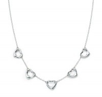 TIFFANY&Co[ティファニー]　”ティファニーエルサ・ペレッティ”　ファイブ オープンハート ネックレス　並行輸入品