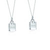 ティファニー　ペアネックレス ＴＩＦＦＡＮＹ＆ＣＯ. ショッピングバッグペンダント　ペアー　スターリングシルバー　並行輸入品