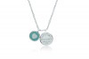 TIFFANY&Co[ティファニー]　リターン トゥ ティファニー ミニ ダブル ラウンド ペンダント ブルー エナメルフィニッシュ　並行輸入品