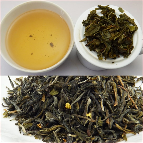 桂花緑茶 200g (50g x 4袋) | 中国茶,リーフティー（茶葉）,花茶