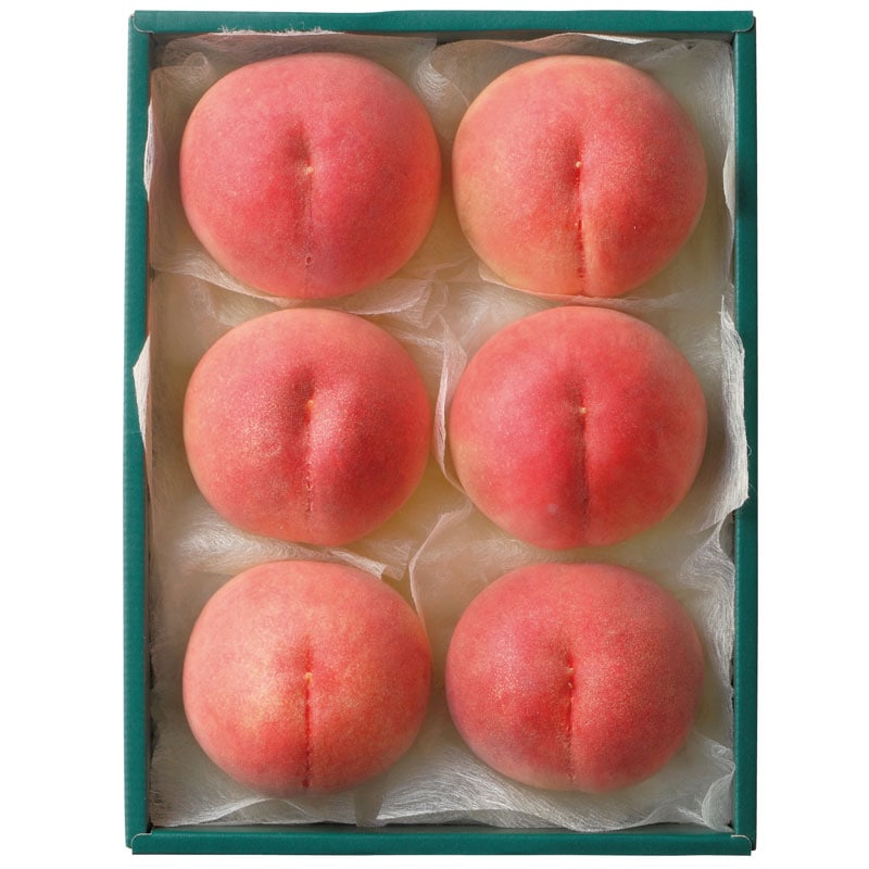 ☆夏の贈り物2026カタログ掲載商品☆桃詰合 中玉 6個 化粧箱入 千疋屋