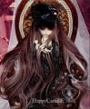 U-3189 【hygz】MSD,ＳＤ/DD(頭囲18~24cm)用ウィッグ|SD/DD|◆ドールウィッグ