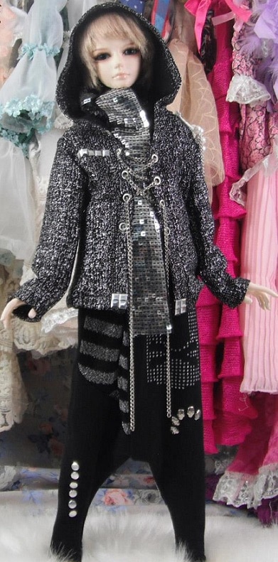 AF4003【qz】1/4☆MSD，SD13用洋服5点セット | ◇ドール洋服（種類別