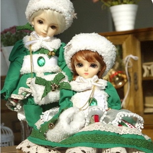 AF4054【小猫汪】幼SD男/女の子用クリスマス洋服3点セット