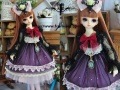 AF4456-3【独舞天堂】SD/DD，MSD用洋服6点セット（紫）|女の子 セット服(総合)|◆ドール洋服（種類別）
