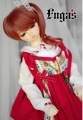 U-3252【fuga】1/4〜1/3ドール(頭囲17.5cm〜24cm)用ウィッグ|◆ドールウィッグ