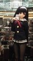 AF5149【SEN】DD（L/M）用洋服5点セット（紺色）|女の子 セット服(総合)|◆ドール洋服（種類別）