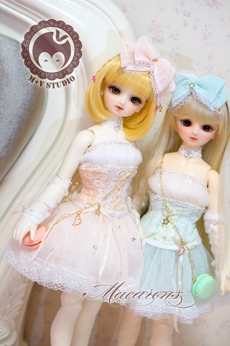AF5355【mu】MSD用洋服9点セット（2色あり）