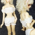 AF5750【SUNNY】★MSD、SD/DDかぼちゃパンツ＆ブライダルインナー２点セット|ワンピ/シャツ/ブラウス/セーター|◆ドール洋服（種類別）