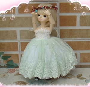 AF6009【蘇州製衣】★幼SD 用ドレス