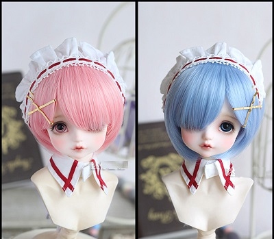 U-3440【mini】1/3MSD,ＳＤ/DD(頭囲17~24cm)用ウィッグ