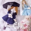 AF6395【M7】★MSD用洋服4点セット|女の子 セット服(総合)|◆ドール洋服（種類別）