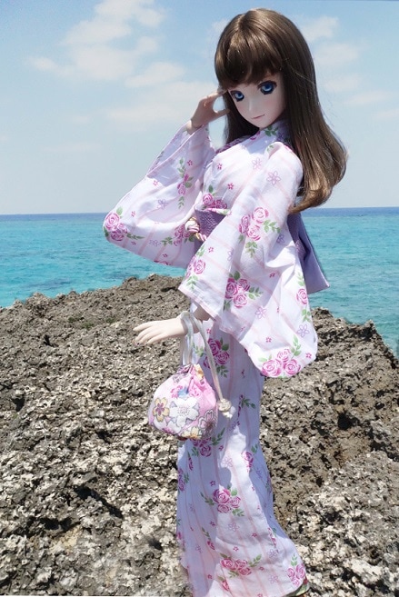 AF6776【u.u.z】1/3MSD、SD/DD用浴衣-夏桜