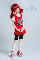 AF6808【D.T】MSD用洋服5点セット|女の子カジュアル服|◆ドール洋服（種類別）