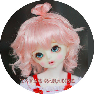 U-3526【TATA】1/3幼SD、MSD,SD/DD(頭囲15~24cm)用ウィッグ