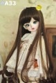 U-3546【D.C.D】ＳＤ/DD(頭囲22~24cm)用ウィッグ|SD/DD|◆ドールウィッグ