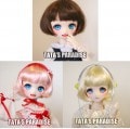 U-3593【TATA】幼SD，MSD,SD/DD(頭囲15~24cm)用ウィッグ|MSD/SDC|◆ドールウィッグ