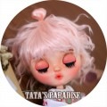 U-3602【TATA】blythe(頭囲24~27cm)用ウィッグ|blythe|◆ドールウィッグ