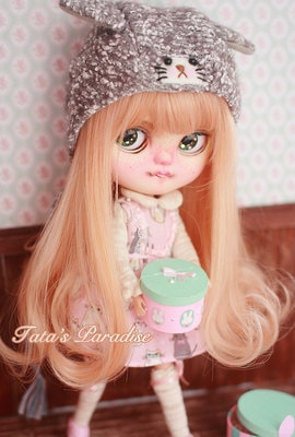 U-3603【TATA】blythe(頭囲24~27cm)用ウィッグ