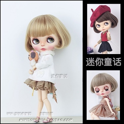 U-3611【mini】blythe(頭囲24~27cm)用ウィッグ