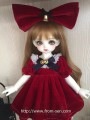 AF7281【Xmya】MSD,幼SD洋服２点セット|ドレス|◆ドール洋服（種類別）
