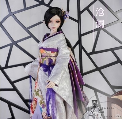 AF7403【L.T】1/3幼SD,MSD,SD,DD（L/M），SD13,SD17男用着物－沧澜