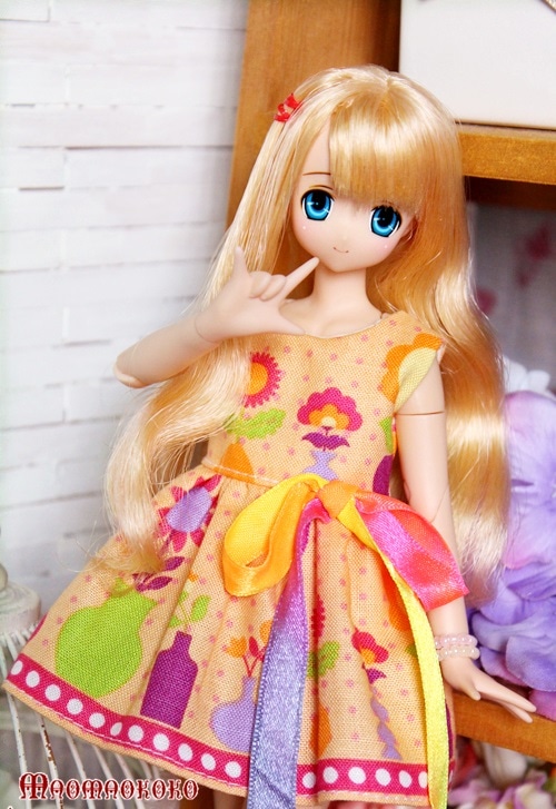 M0264【MOMO】licca/momoko/blythe 用ワンピース